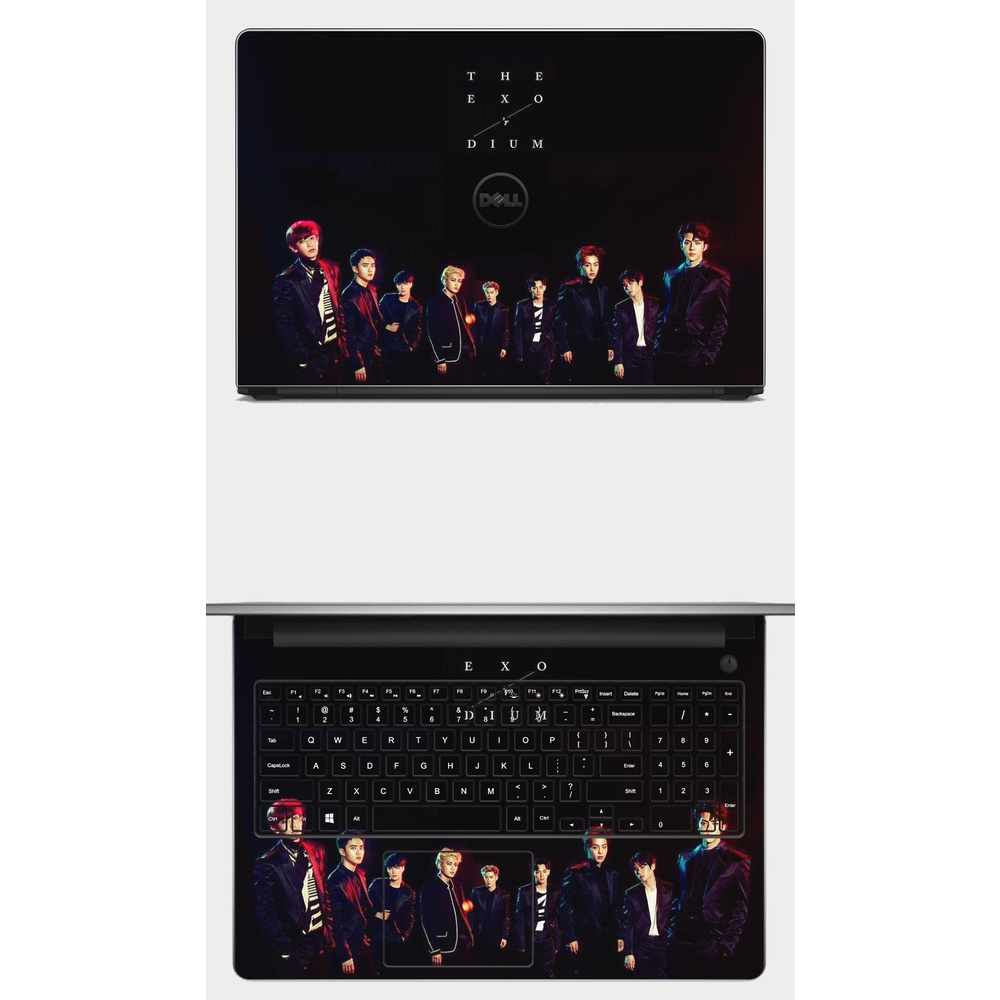 [EXO] SKIN dán Laptop in hình nhóm nhạc EXO. Đủ các dòng máy: Asus, Acer, Dell, HP,... In hình theo yêu cầu