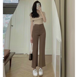 Quần tuyết mưa ống loe quần ống loe dài nữ co giãn HQNU68