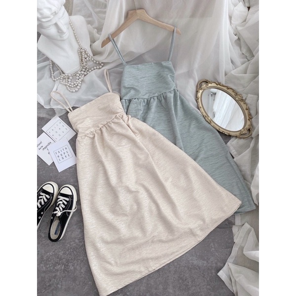 Đầm babydoll dây dáng dài