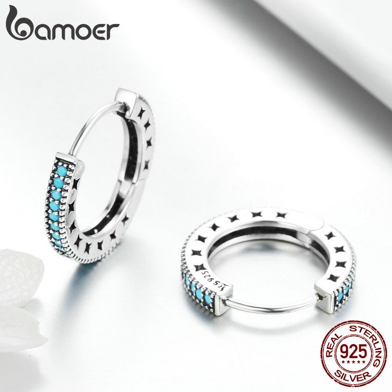 Hoa Tai Bamoer Dạng Vòng Thời Trang Dành Cho Nữ