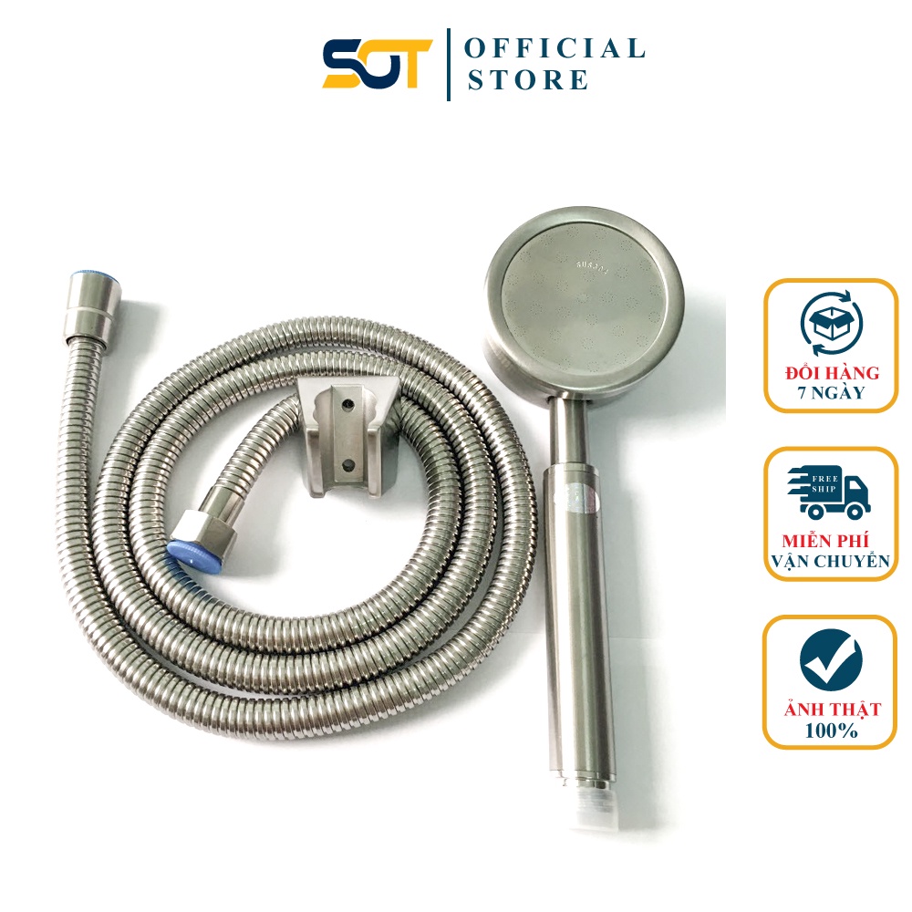 Vòi sen, đầu sen tắm TĂNG ÁP chất liệu NHÔM tia sương TS-01 - HÀNG CAO CẤP