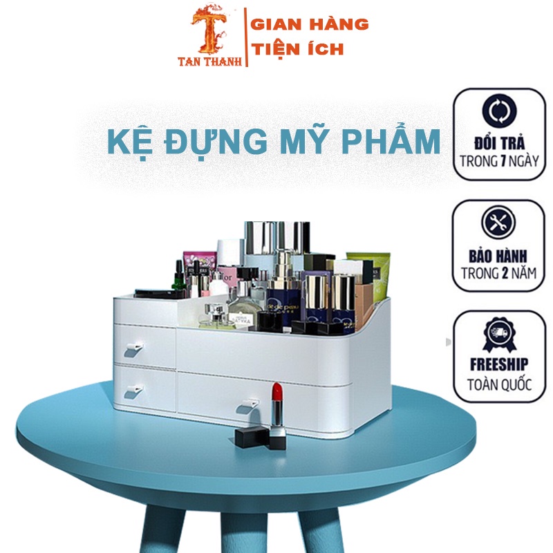 FREESHIPKệ Mỹ Phẩm -Nhựa 3 Tầng Kệ Để Đồ Trang Điểm Đa Năng Gọn Gàng Mẫu Mới Phong Cách Hàn Quốc Kute