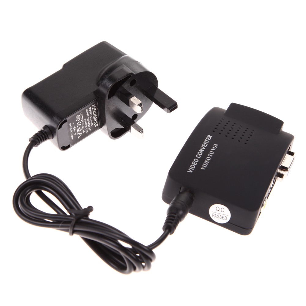 Đầu cắm chuyển đổi AV RCA S-video đầu vào thành VGA đầu ra cho máy quay an ninh