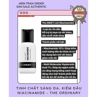 Tinh chất niacinamide the inkey list - đủ bill