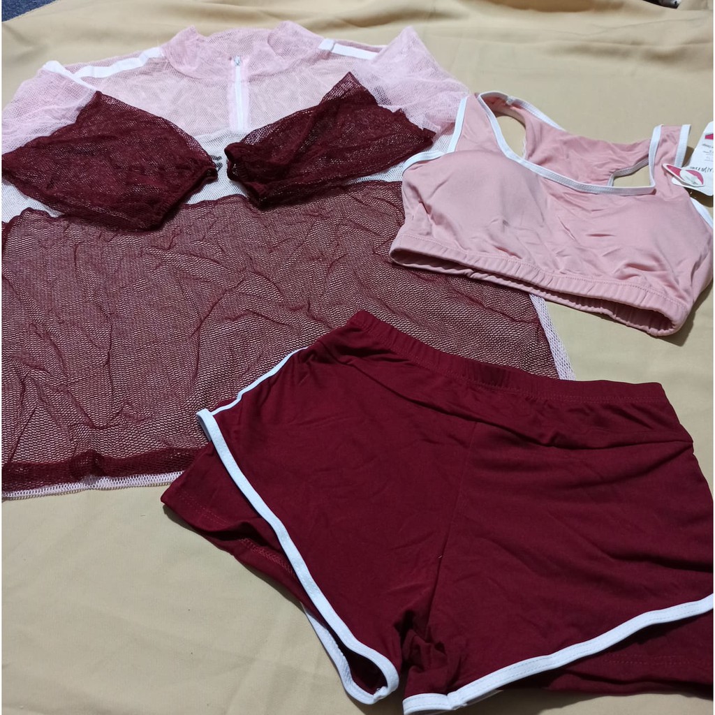 [Mã WASTCOOL giảm 15% tối đa 50K đơn 99K] Bộ đồ bơi nữ áo lưới thể thao áo tắm bikini mùa hè đi biển - ảnh thật | BigBuy360 - bigbuy360.vn