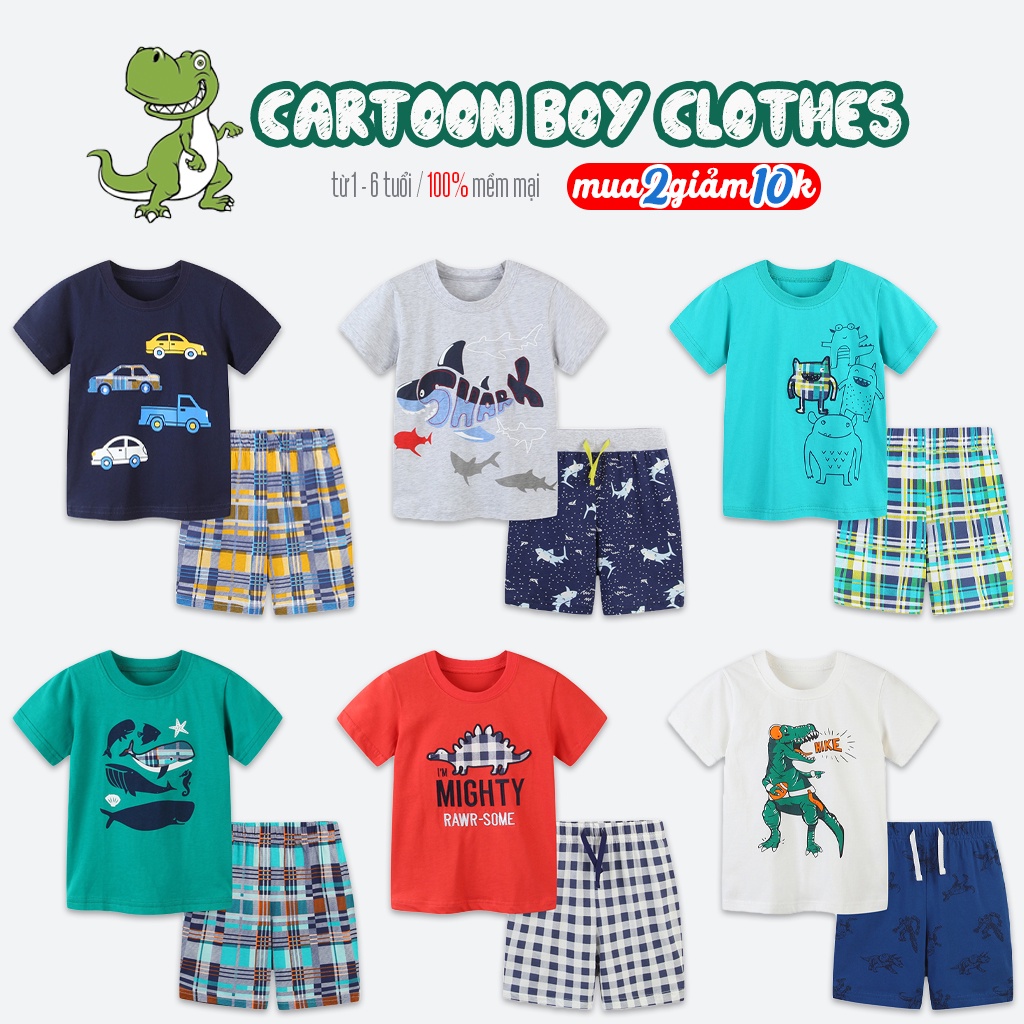 Bộ cotton cho bé Aostar Betty họa tiết thêu 3D hoạt hình đáng yêu hàng xuất Âu Mỹ