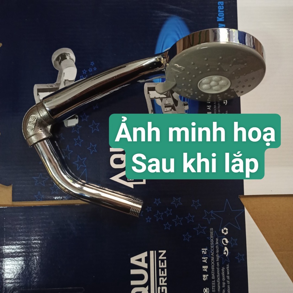 Vòi hoa sen , đầu nối kéo dài 15 cm vòi sen DG bằng inox ( thanh inox kéo dài )