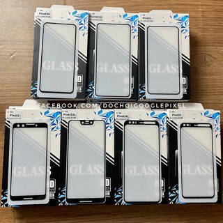 Kính cường lực full màn viền đen Google Pixel 6a / 6 Pro / 7 / 5 / 4a 5g / 4a / 4 XL / 4A / 3 XL / 3a XL / 3a / 2 XL / 2