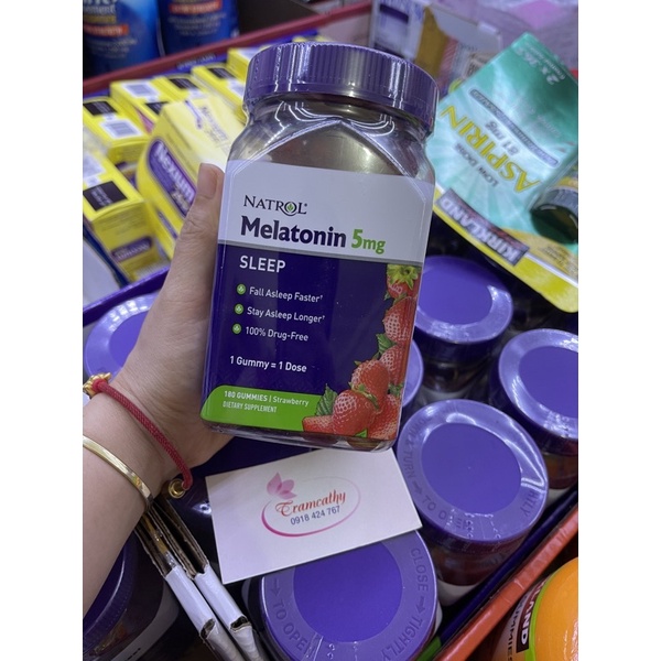 Kẹo ngủ Natrol Melatonin Gummies, hỗ trợ giấc ngủ, loại 10MG 90 viên