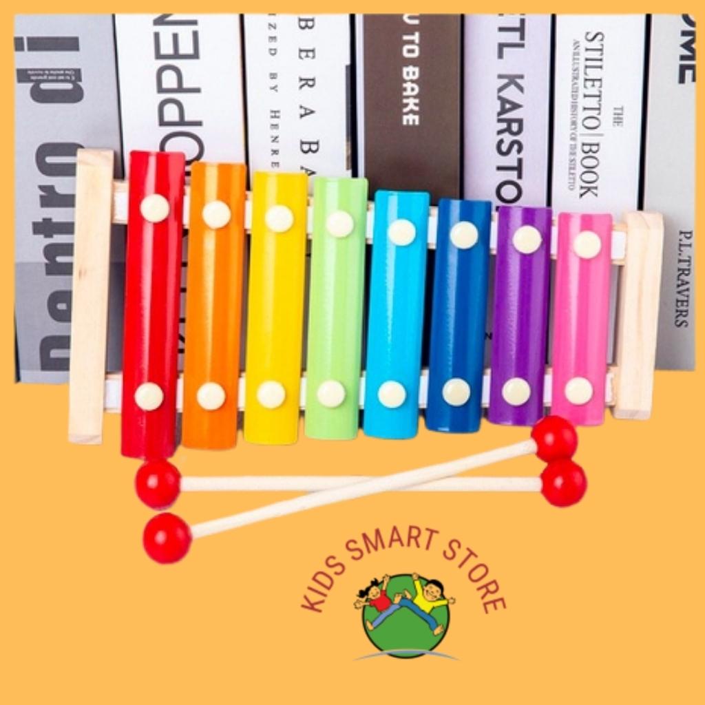Đàn gỗ 8 âm thanh - Đồ chơi Đàn Xylophone 8 thanh giúp bé phát triển cảm quan, cảm thụ âm nhạc