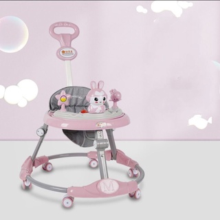 Xe tập đi khung sắt nhạc hình thú - có tay đẩy