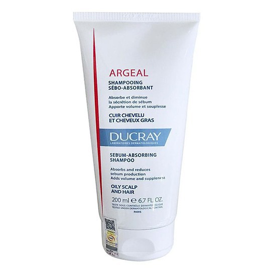 DẦU GỘI DẠNG KEM GIẢM GÀU, KIỂM SOÁT NHỜN DUCRAY ARGEAL SHAMPOO 200ML CHÍNH HÃNG - 6878