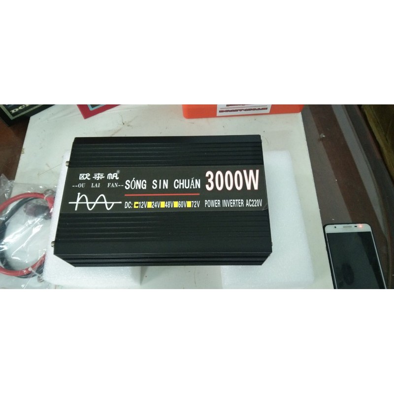 KICH ĐIỆN INVERTER 12V 3000W SIN CHUẨN - 12V 3000W SÓNG SIN CHUẨN