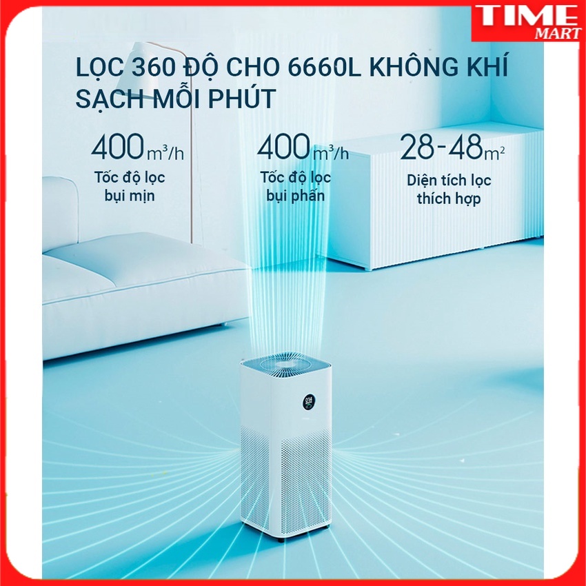 Máy lọc không khí Xiaomi Air Purifier 4 [TIME_MART siêu thị tiện ích gia đình]