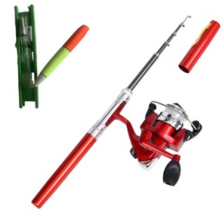 Bộ cần câu bút bi mini 1m/1m6, cần câu bút máy đứng giá rẻ-TẶNG KÈM CƯỚC PHAO CHÌ LƯỠI