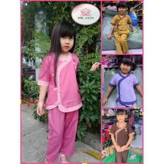🎀Đồ lam đi chùa cho bé- MẪU TIM PHỐI (Đồ lam đi chùa xinh xắn giá rẻ cho bé gái)