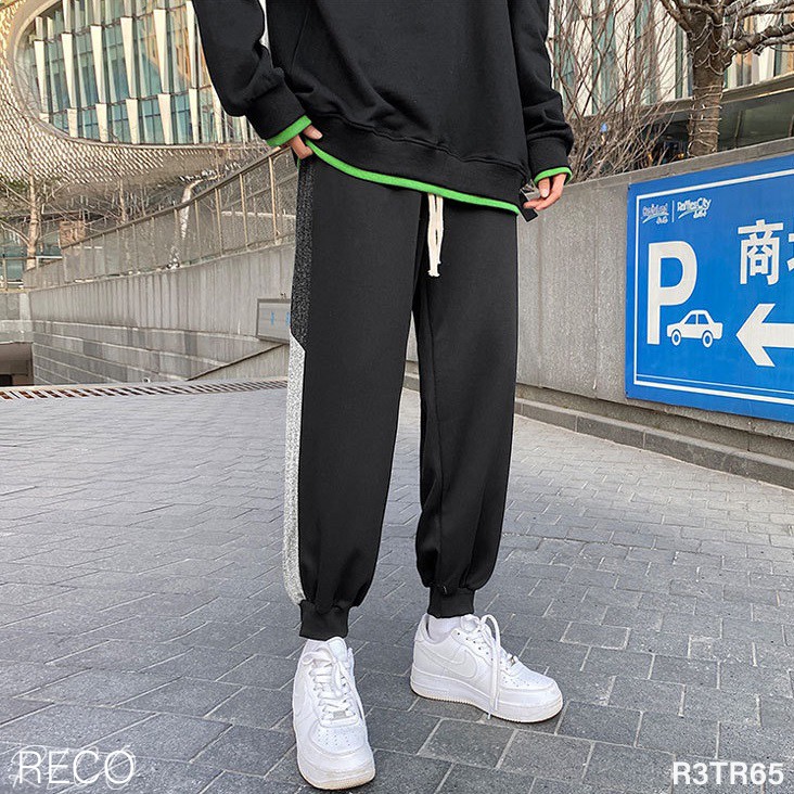 Quần vải nam nữ Hàn Quốc cao cấp dáng rộng Trousers Loose R3TR65 Unisex