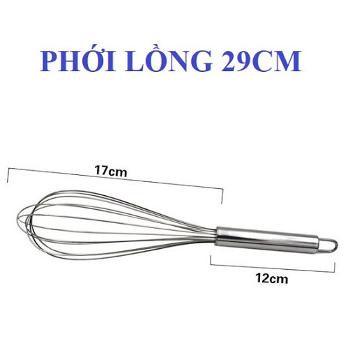 Dụng cụ Phới lồng đánh trứng trộn bột trà chanh làm bánh inox 304 dày dặn cao cấp đẹp