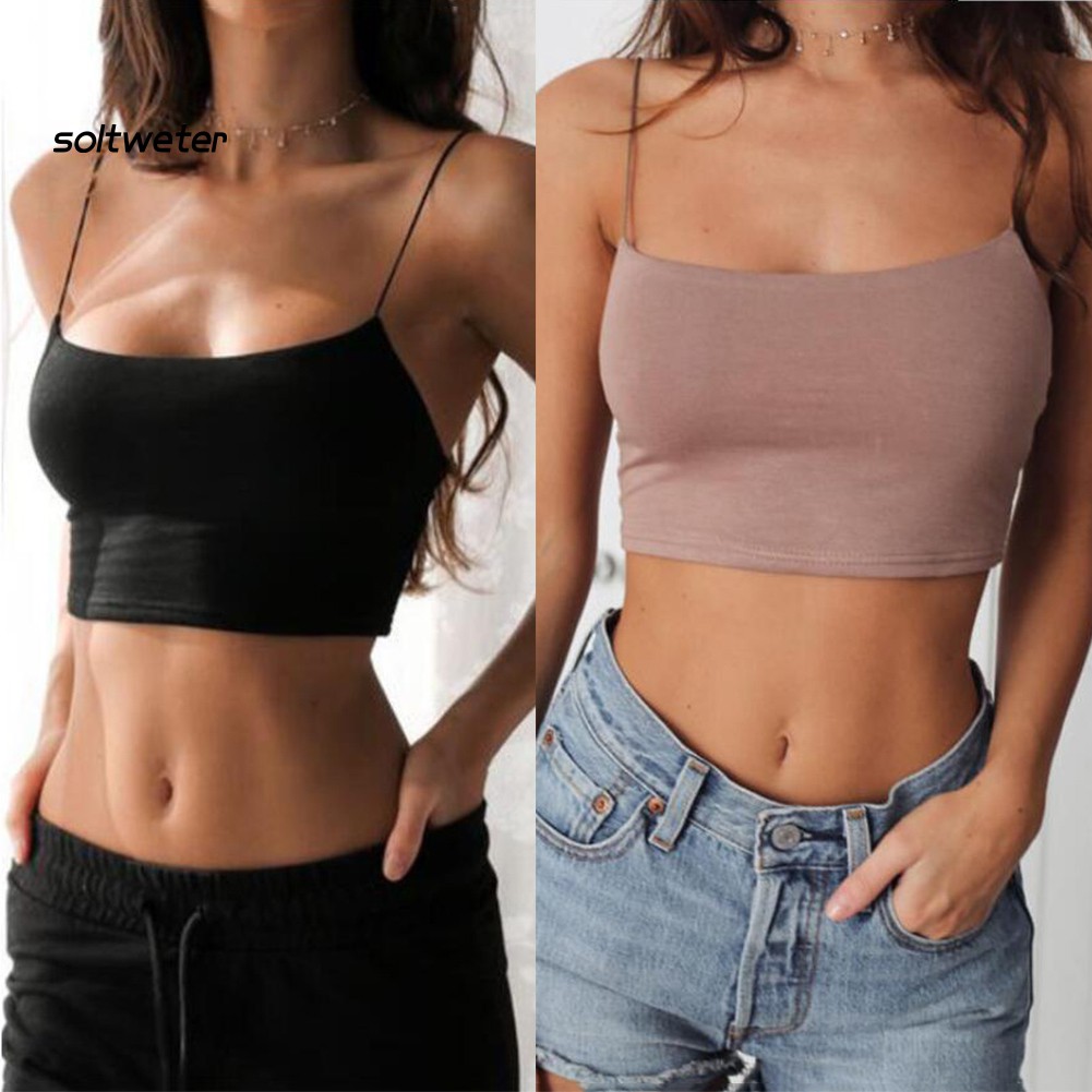 Áo 2 dây crop ôm gợi cảm