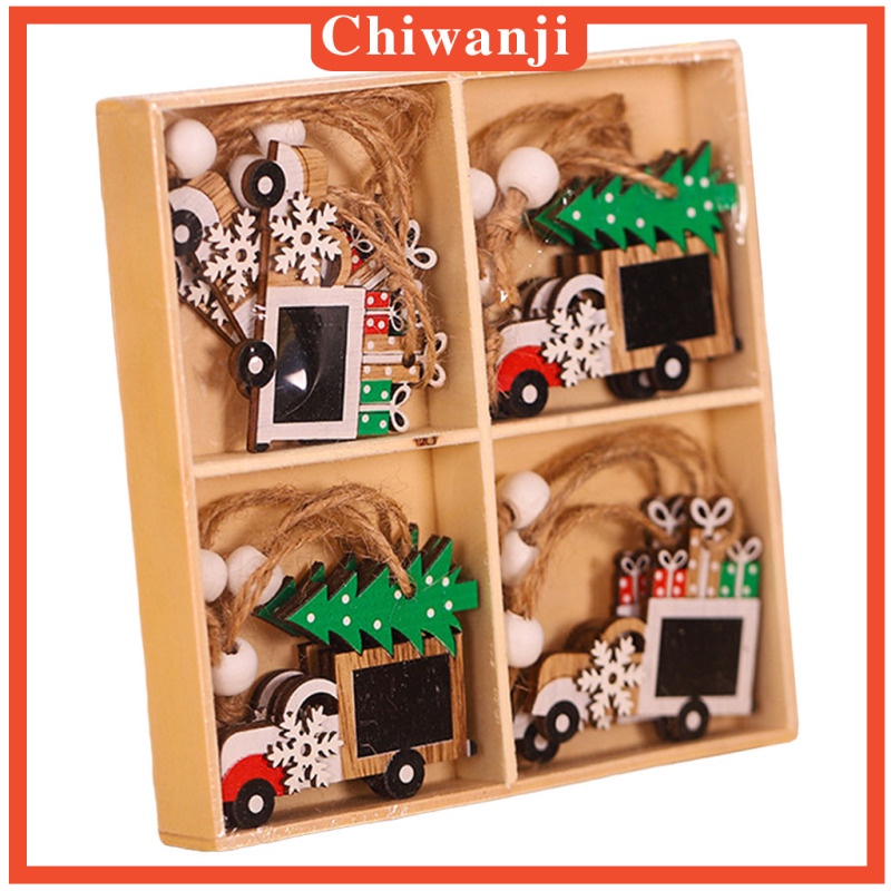 Set 12 Đồ trang trí ông già Noel/người tuyết/tuần lộc trang trí cây thông Noel