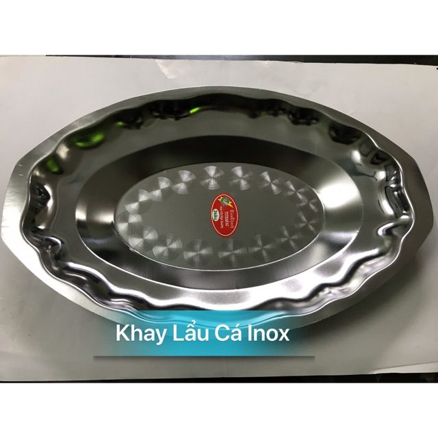 Khay lẩu om cá chép inox 304 không gỉ