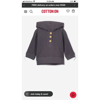 Áo hoodie cotton on Kids xuất Úc xịn cho bé trai