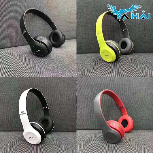 Tai Nghe Bluetooth P47 Wireless - Hỗ Trợ Cắm Thẻ Nhớ Nghe Nhạc Chơi Game Trực Tiếp