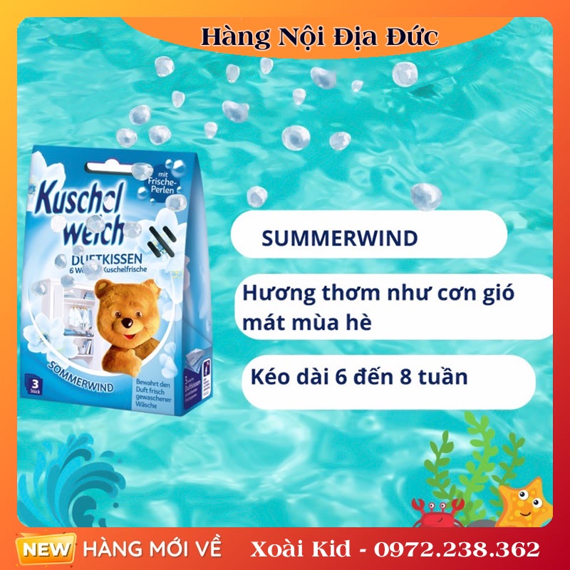 Túi thơm quần áo Kuschel weich an toàn cho bé của Đức - Nội địa Đức Đủ Bill