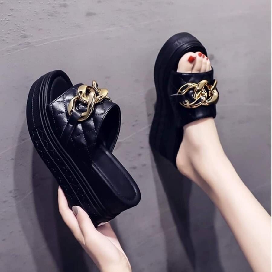 Dép đế xuồng quai phối xích 9p