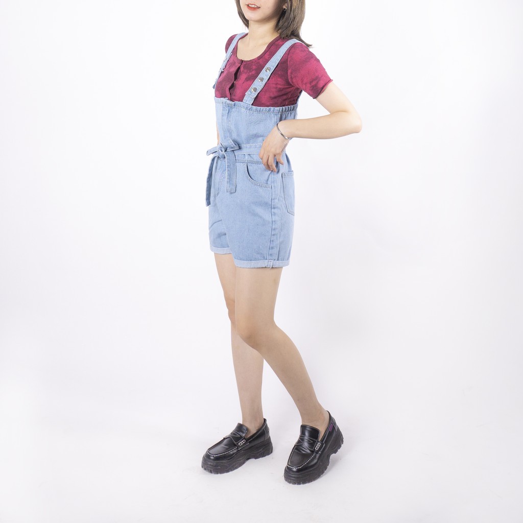 [Mã FAMALLT5 giảm 15% đơn 150K] Quần yếm jean nữ GENZ phong cách Ulzzang ZWJ025 | BigBuy360 - bigbuy360.vn