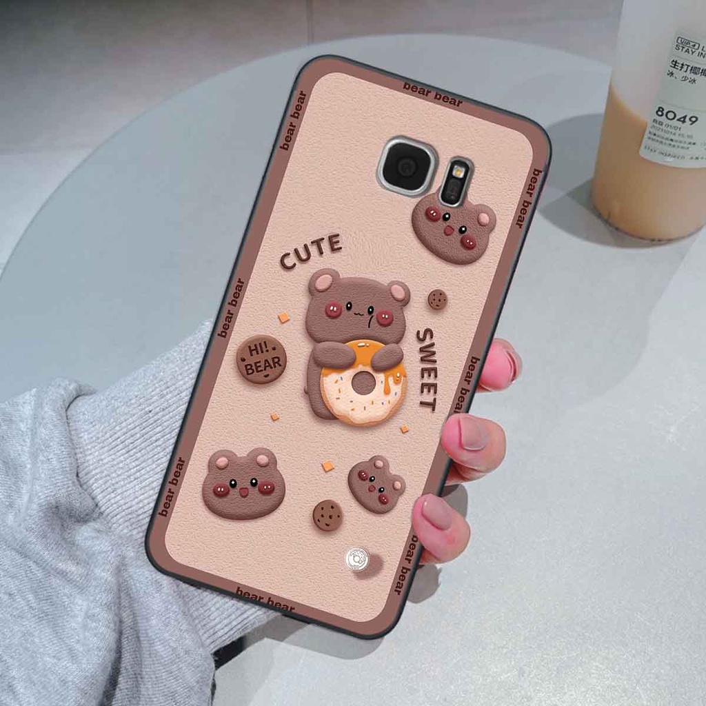 Ốp Samsung S6 / S6 EDGE / S7 / S7 EDGE bear brick, gấu đáng yêu, dễ thương
