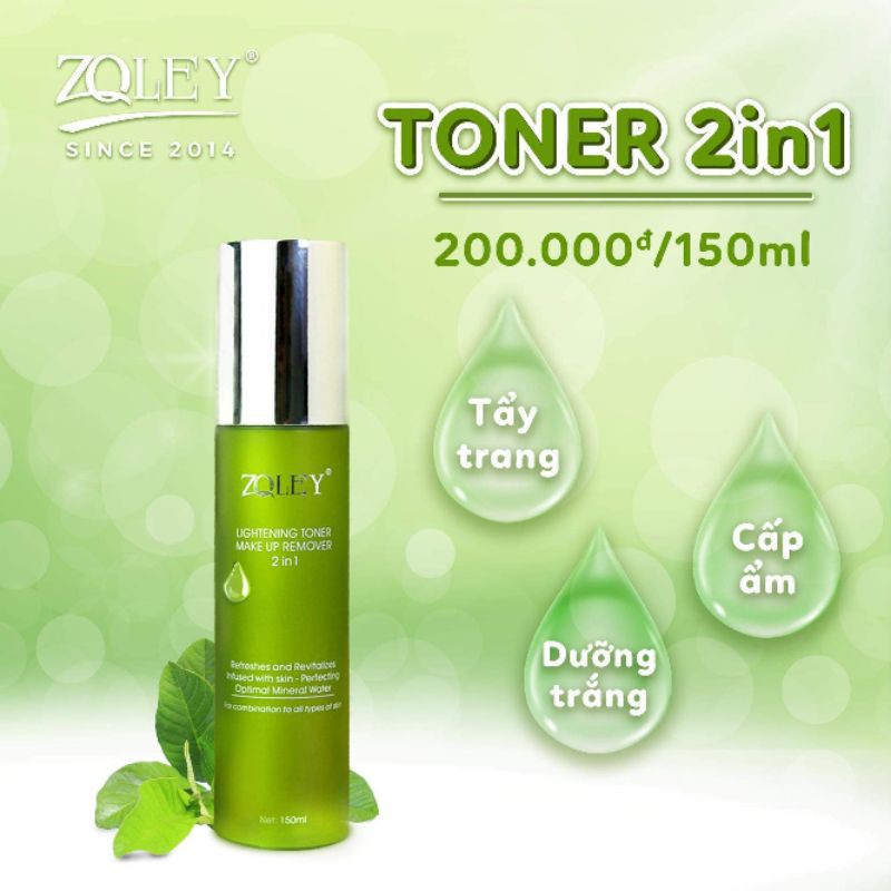 💋💋NƯỚC HOA HỒNG TẨY TRANG TONER ZOLEY 🍀Với công nghệ 2in1 tận dụng tối đa tiền bạc và times