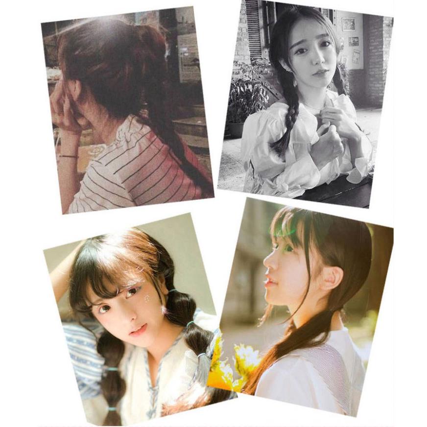 Chun buộc tóc Hàn Quốc túi zip nhiều màu dễ thương C31