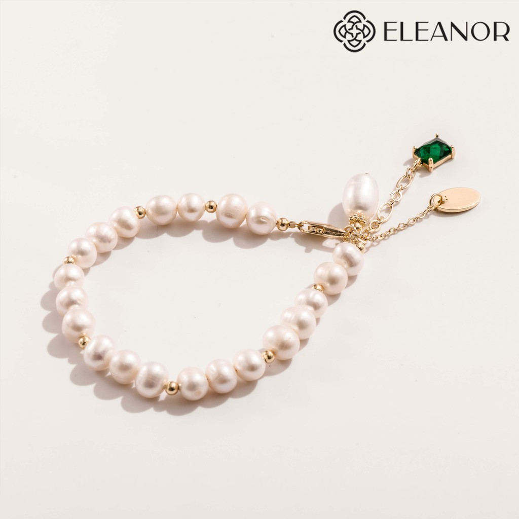 Lắc Tay Eleanor Đính Đá Xanh Vuông Cho Nữ - SP002477