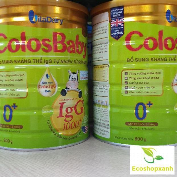 Combo 5 Lon Sữa Non ColosBaby Gold 1000IgG 0+ 800g Date T5.2023