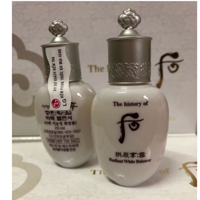 Chai hoa hồng Whoo trắng, nước hoa hồng dưỡng trắng thành phần thiên nhiên 20ml | BigBuy360 - bigbuy360.vn