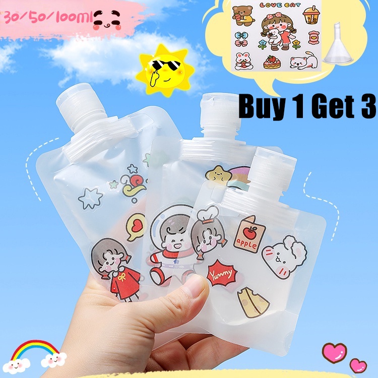 Túi Đựng Mỹ Phẩm Dung Tích 30/50/100ml Tiện Lợi Khi Đi Du Lịch
