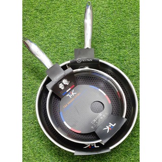 Chảo T&K Blackcube (Hàn Quốc), inox 304 cao cấp, 20/26cm, lòng chống dính chống xước