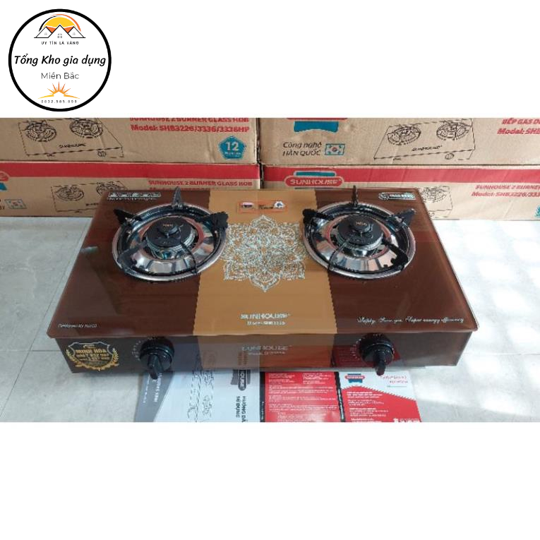 Bếp gas dương kính Sunhouse SHB 3336 《 NEW》- CHÍNH HÃNG , SALE GIÁ TỐT