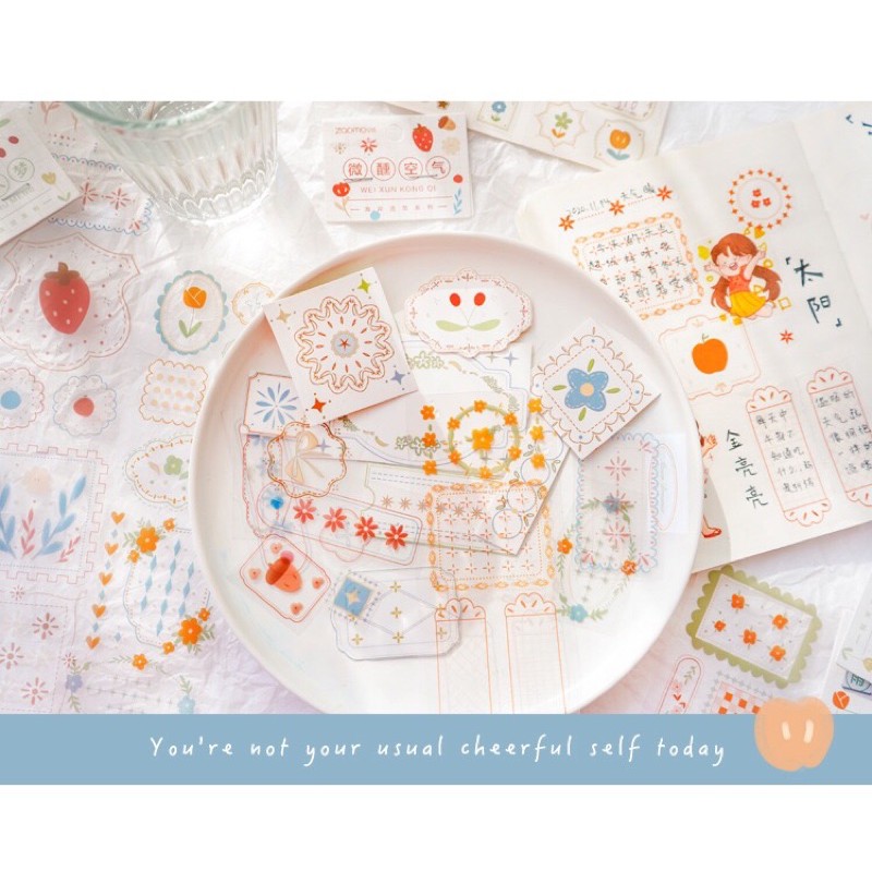 Sticker25 mẫu dán hoa văn cổ điển