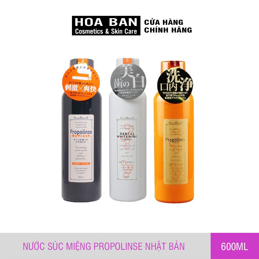 Nước Súc Miệng Propolinse Nhật Bản Nước Súc Miệng Trắng Răng 600ml