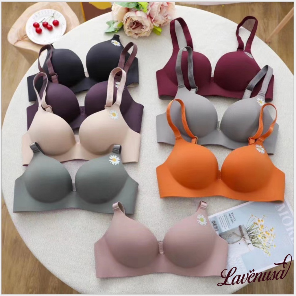 Áo lót su nữ đệm dày cao cấp nâng ngực không gọng hình hoa cúc LAVENUSA AL48