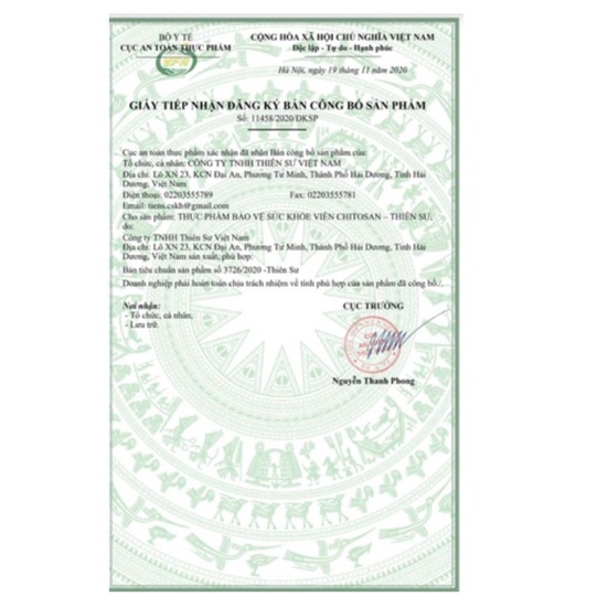 Viên Giáp xác Chitosan Thiên Sư giúp tăng cường hệ miễn dịch