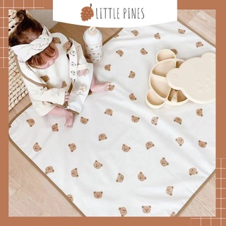Thảm chống thấm đa năng hoạ tiết Gấu/Olive. thay tã/ngồi chơi/picnic cho bé vui chơi