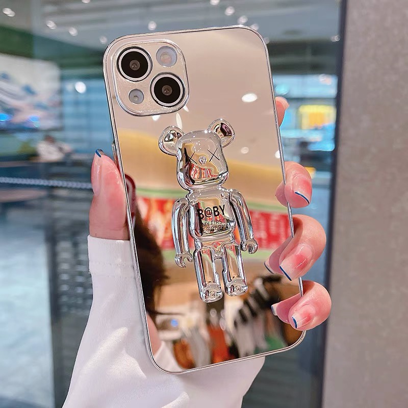 Ốp Điện Thoại tpu Mềm Có Giá Đỡ Hình Gấu Cho iphone 13 pro max ins12 pro max 11 pro max xsmax