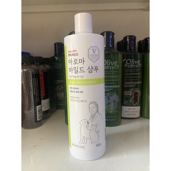 Sữa tắm thảo dược chó mèo lành tính lưu hương lâu mùi sang Hàn Quốc Aroma Mild shampoo 500ml