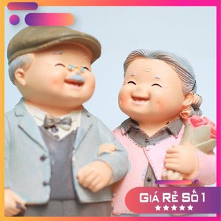 [GIÁ SẬP SÀN] Tượng ông bà - dắt cún đi dạo