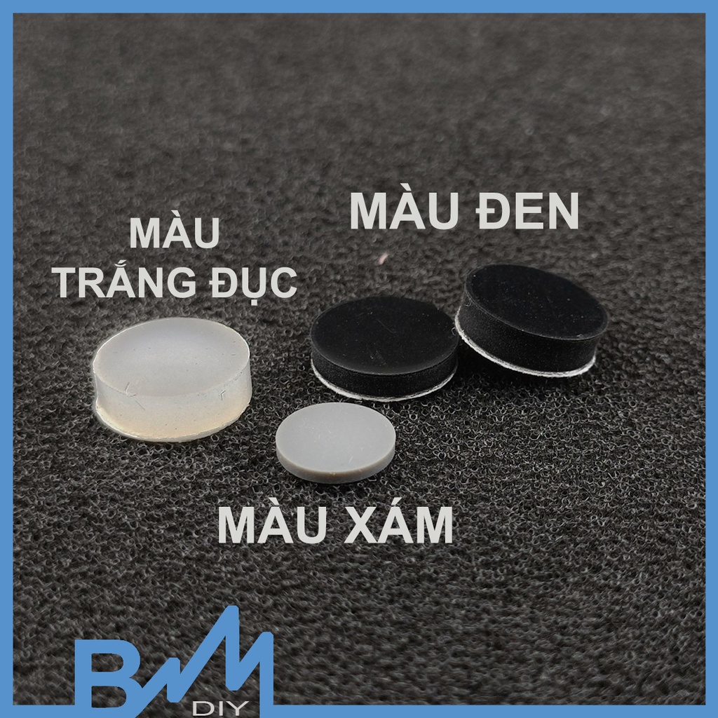 Combo 4 chân loa silicone có sẵn keo - chân dán chống trượt