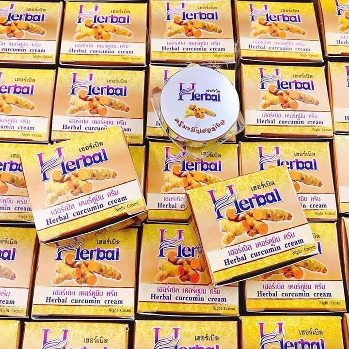 [CHÍNH HÃNG] Kem Nghệ Vàng HERBAL TURMERIC CREAM Thái Lan