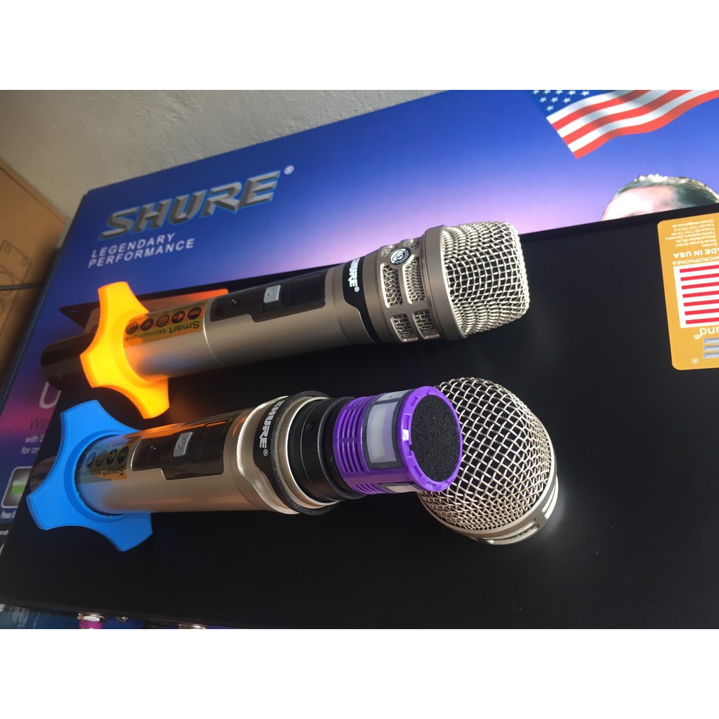 Micro Không Dây SHURE UGX 21 Tự Ngắt, Dò Sóng Chỉnh Tần Số Hiện Đại. Dòng Karaoke Cao Cấp Quán Hát.